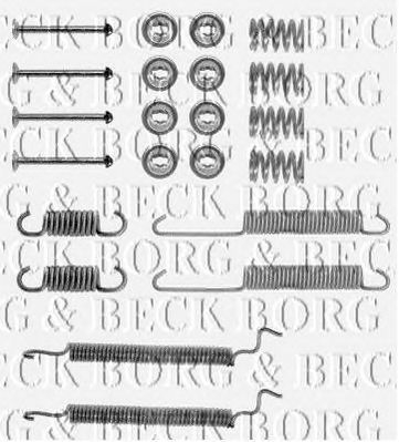 BORG & BECK bbk6058 -  Комплектующие, колодки дискового тормоза